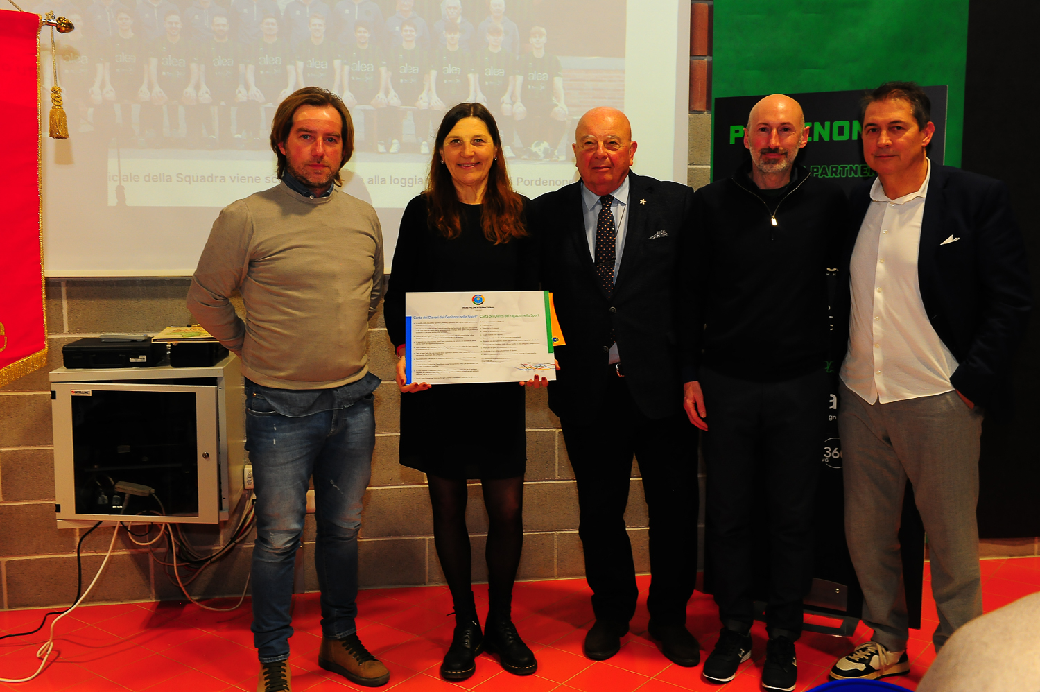 Conviviale del Panathlon Club Pordenone con il Pordenone Calcio-5.jpg