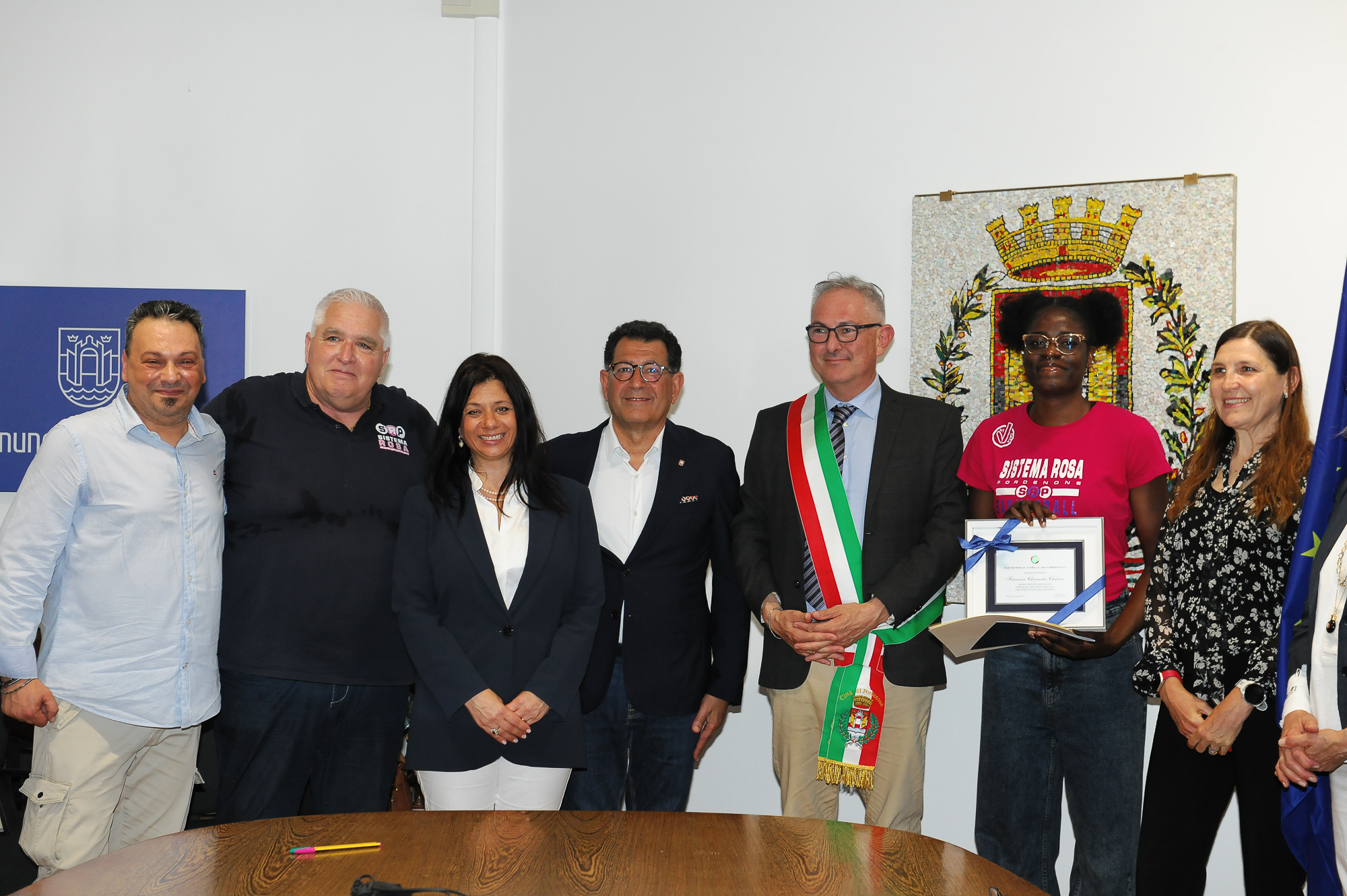 Premio Predonzan Matteo Palena Roberto Moro Elena Ceolin Pietro Tropeano Alessandro Basso Francisca Chuqwu Elisabetta Villa.jpg